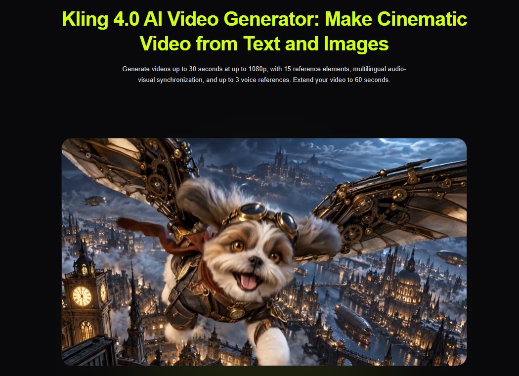 Kling 4.0 product screenshot 1