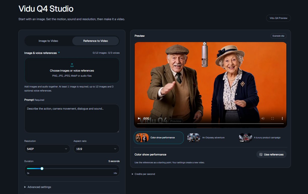 Vidu Q4 product screenshot 1