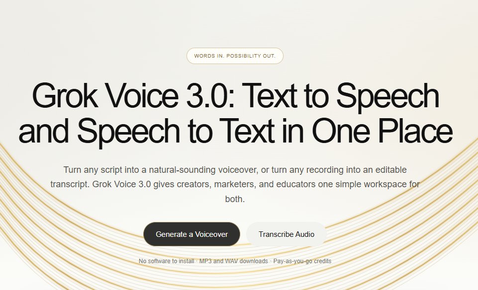 Grok Voice 3.0 product screenshot 1