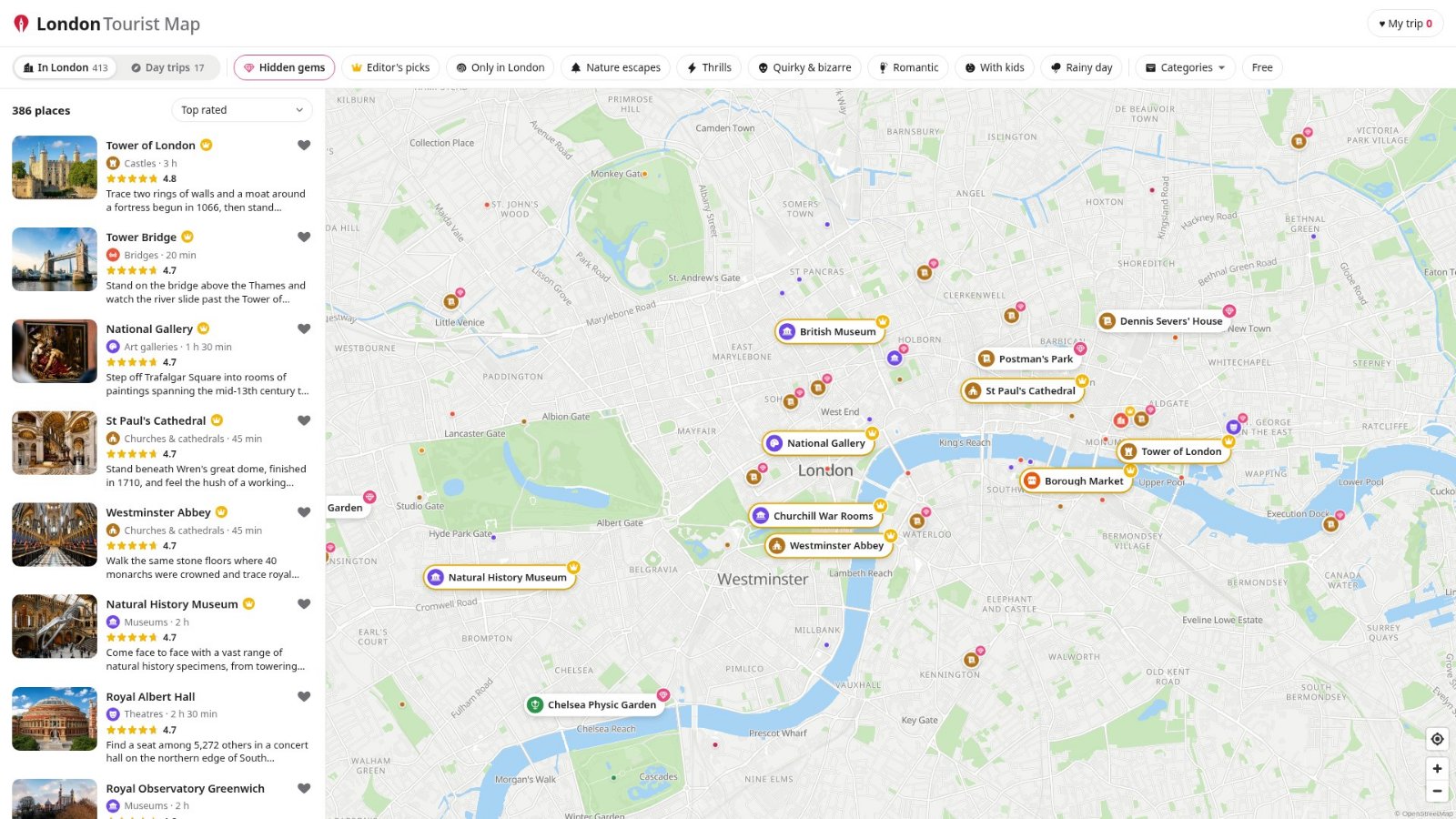 London Tourist Map product screenshot 1