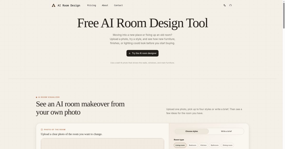 AI Room Design product screenshot 1