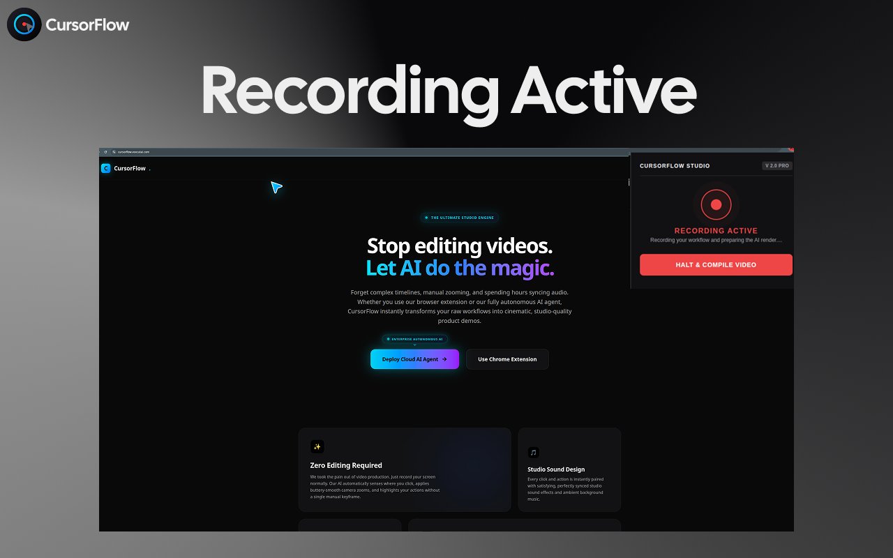 CursorFlow turning product interactions into professional demos product screenshot 1